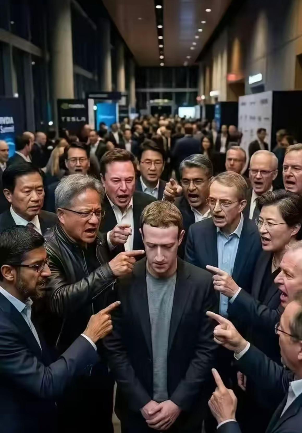 有人犯众怒了这个公司叫Meta，以前叫Facebook，自己在大模型竞争中败了