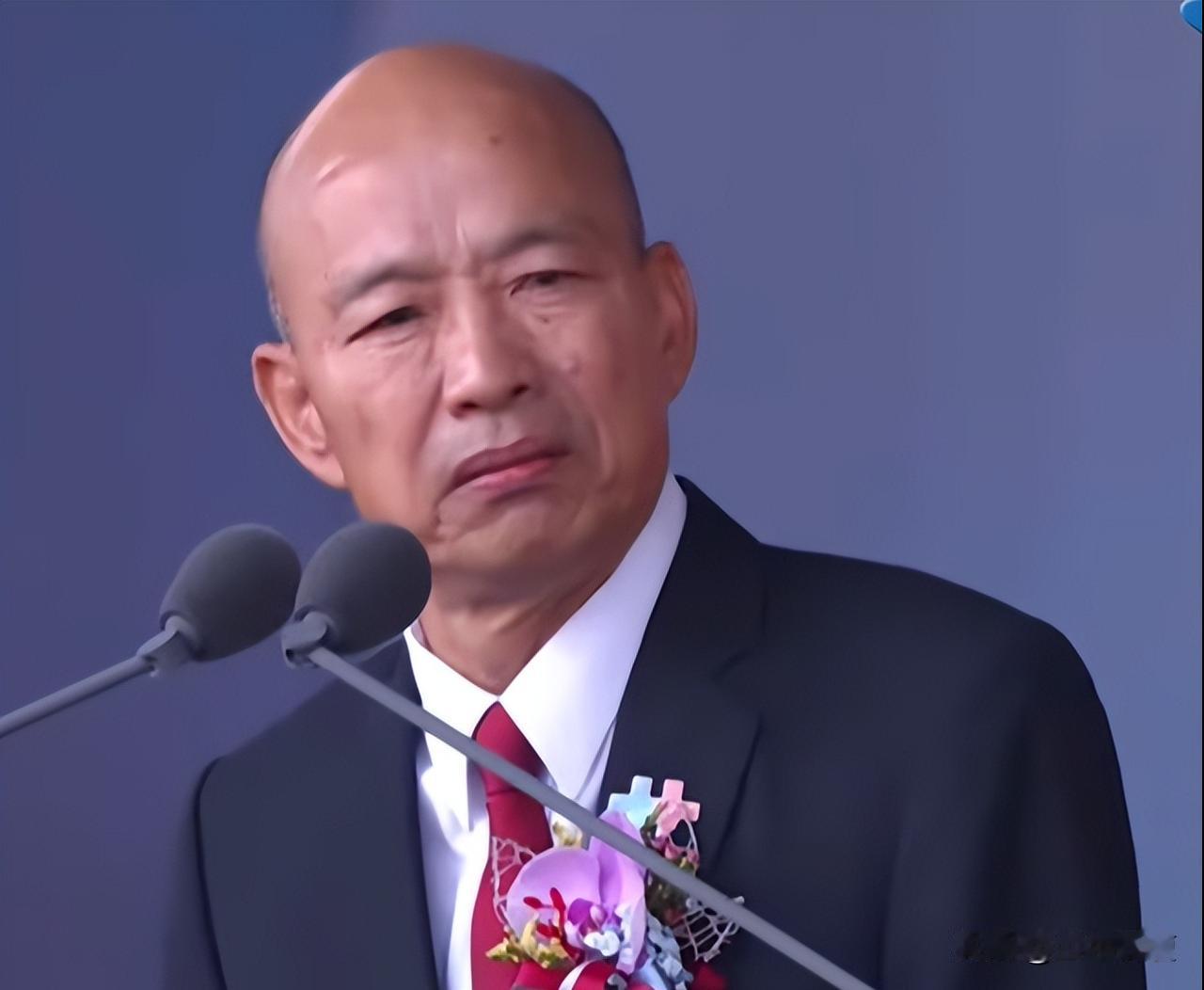 今日身兼“庆筹会”主委的台立法机构负责人韩国瑜，在岛内集会活动致辞尾声脱稿发言直