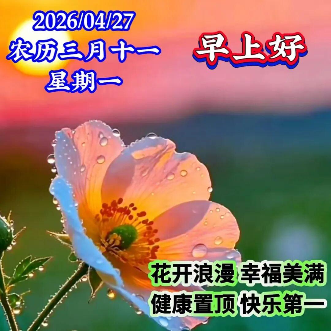 🌈人生如书，记载了昨天和今天；🌷岁月如画，描绘了缘分和友谊；💝问候如诗，赞