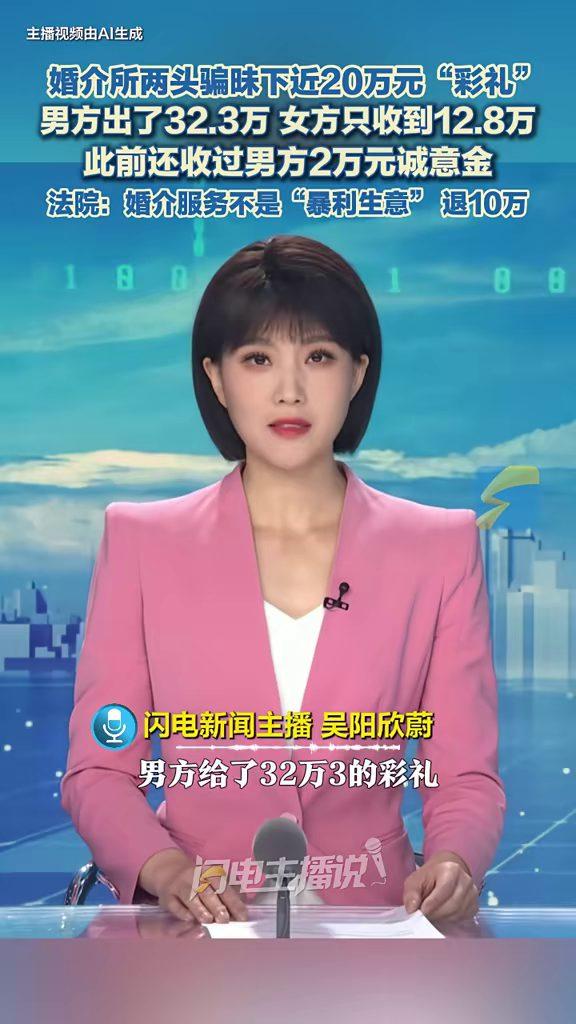 陕西，一男子通过婚介所相亲，前后掏出32.3万元彩礼，本以为钱都到了女方手里。没