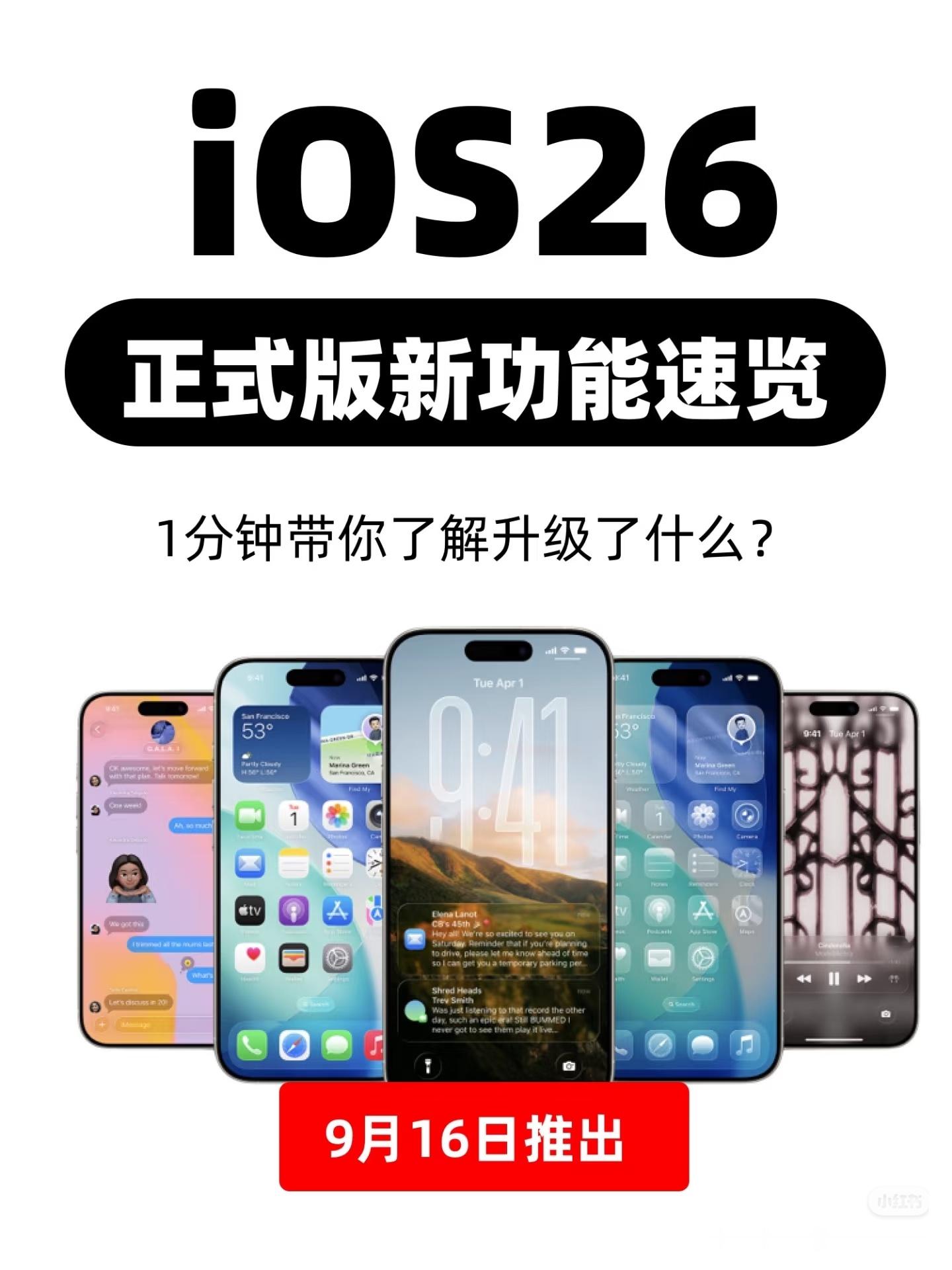 更新iOS26后的5个爆爽瞬间iOS26新版本推送更新了，看看都升级了哪些内容。