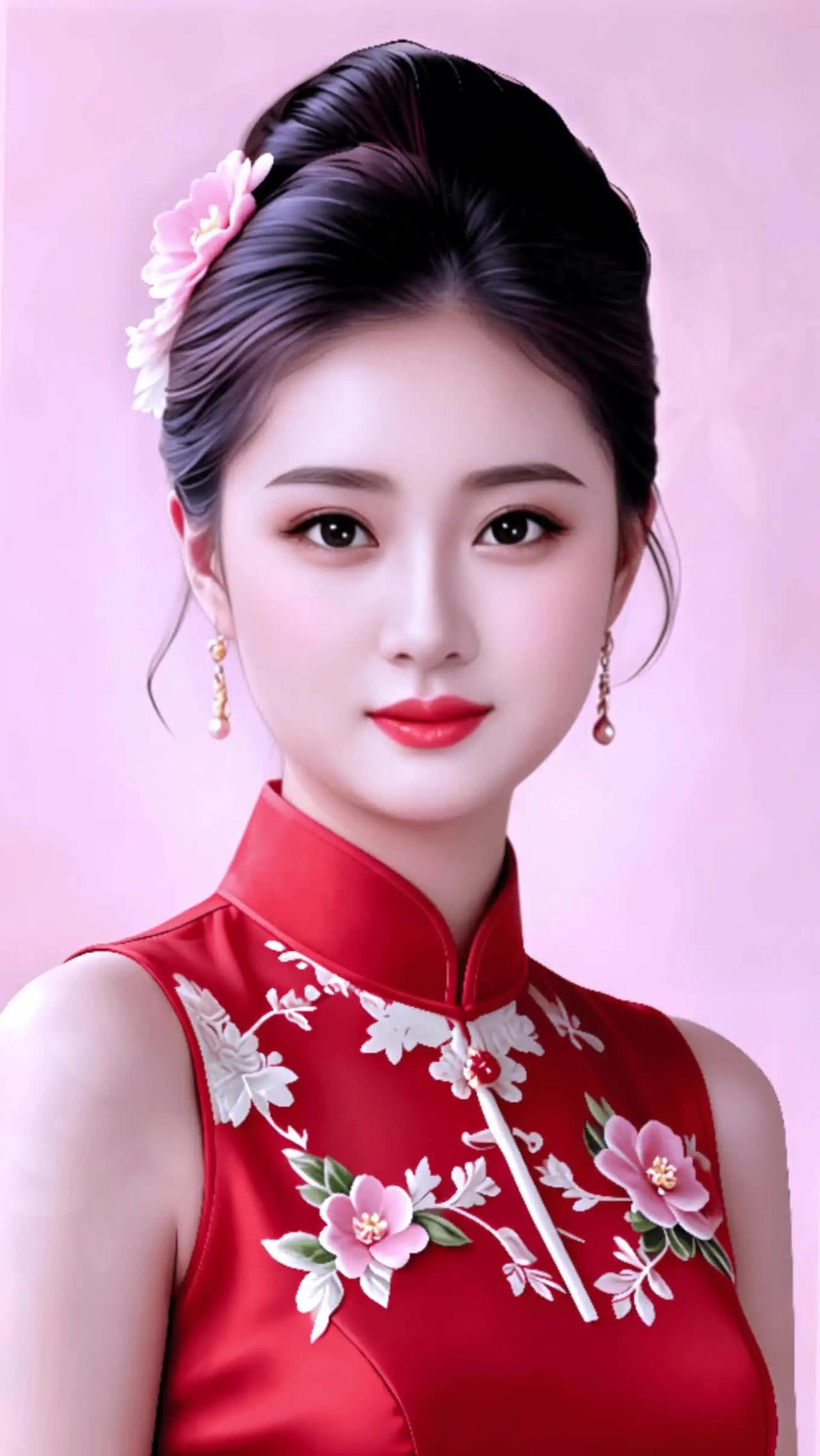 国风的美感旗袍气质佳人