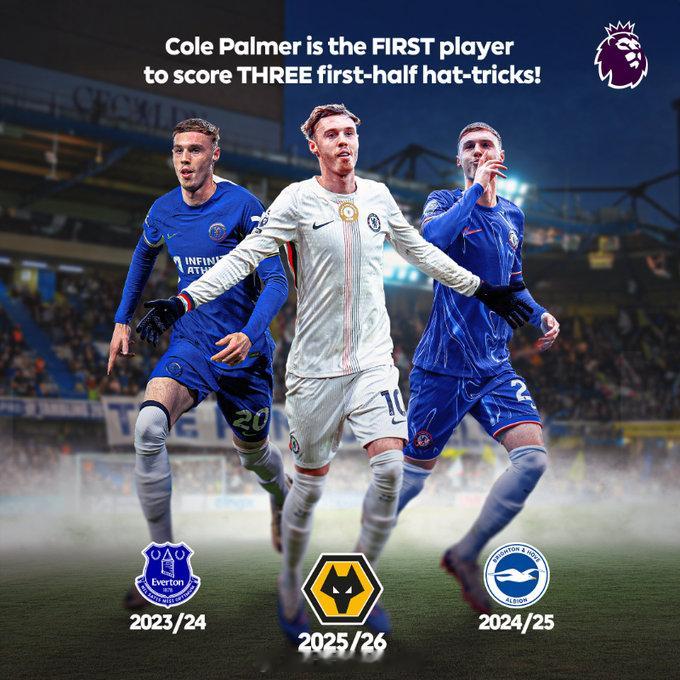 【英超半场之王！B费盛赞帕尔默】帕尔默在切尔西作客3比1击败狼队的比赛中，上半时