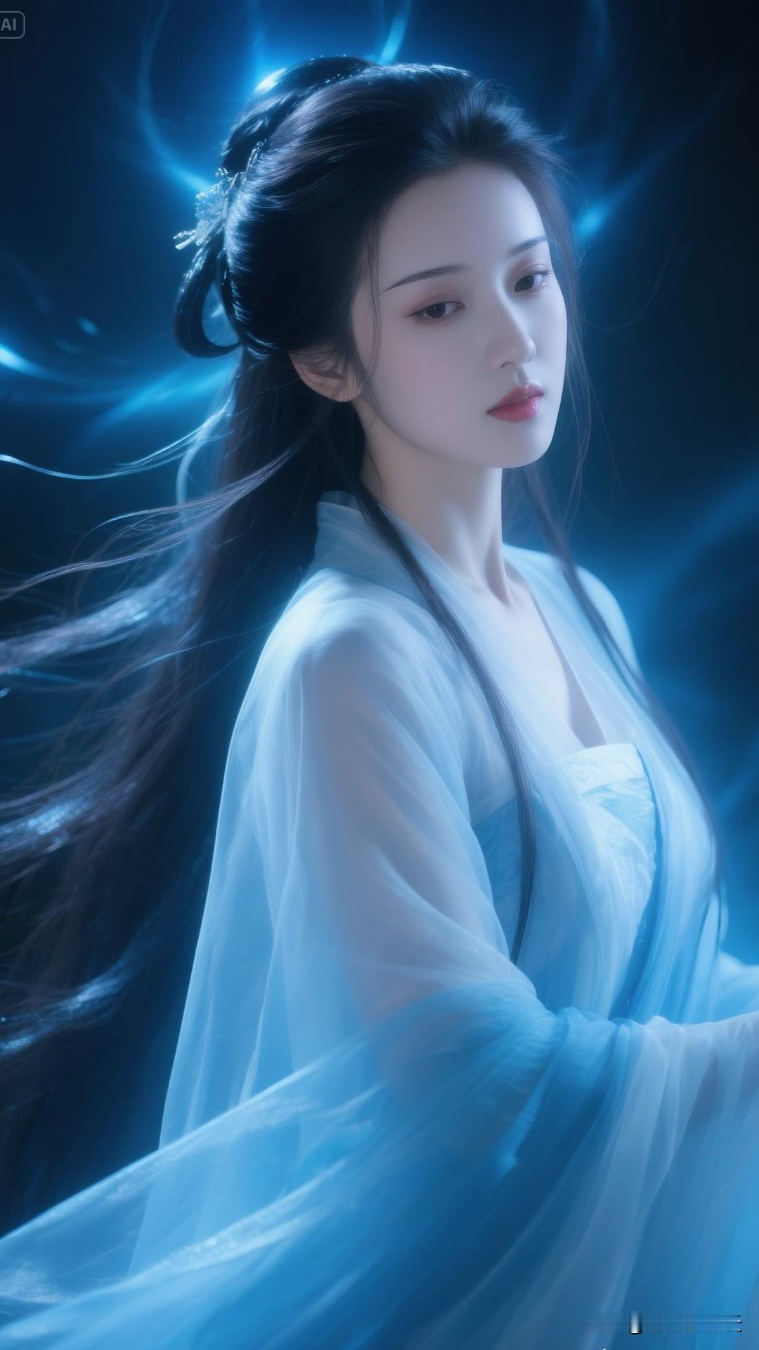 桃夭随风舞，玉簪挽流年。古风美女