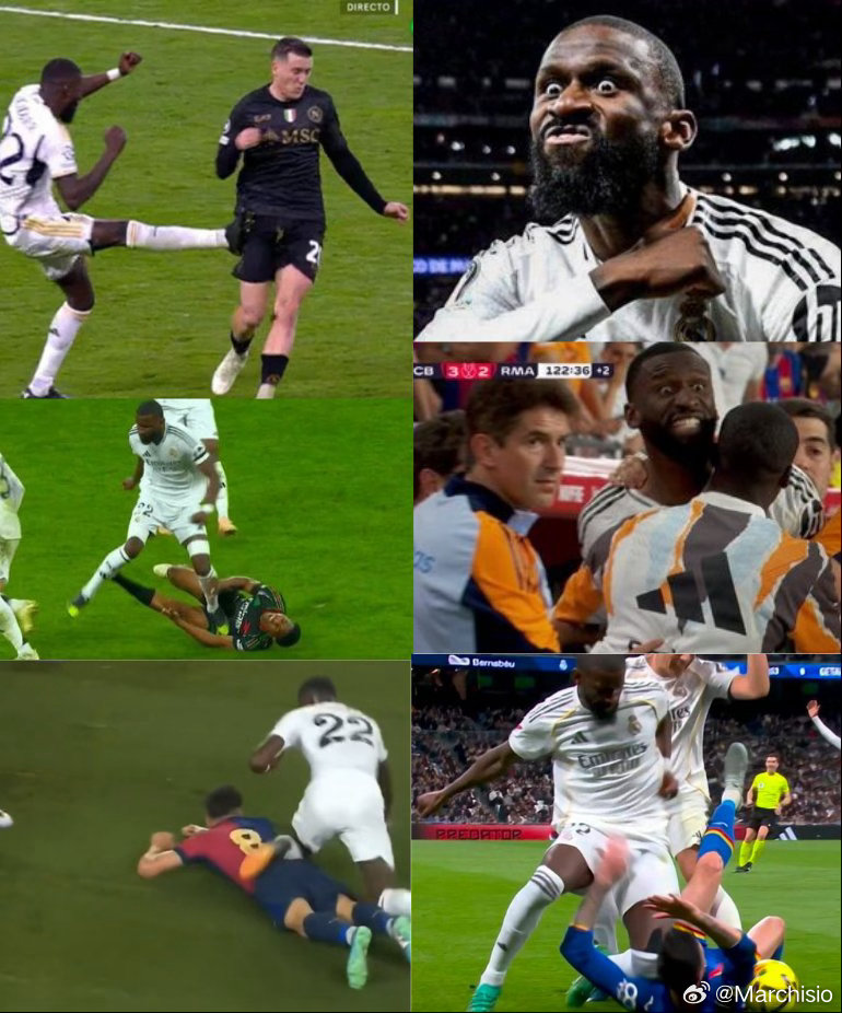 都灵体育报：尤文图斯继续监视吕迪格的情况，这位大德帝星与皇马的合同将于6月到期，