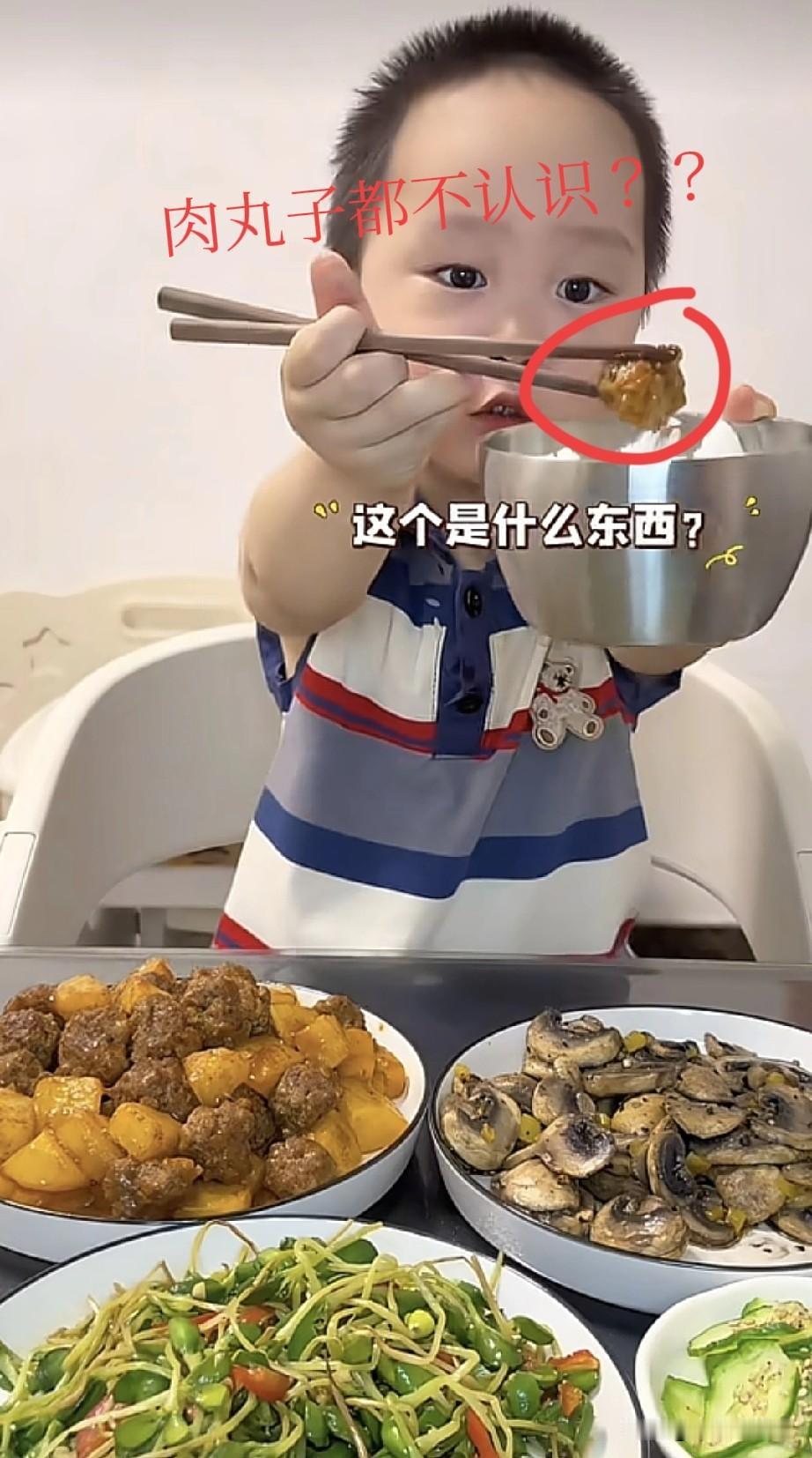 我要是米乐妈妈，赶紧带孩子去检查检查，快三岁了连肉丸子都不认识。一吃饭就问，
