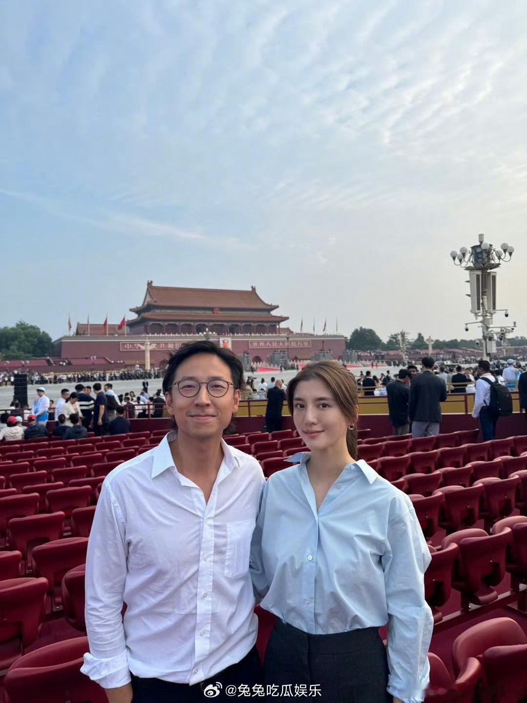 吴千语和施伯雄现场观礼羡慕可以去现场观礼人员[点赞][点赞][点赞]