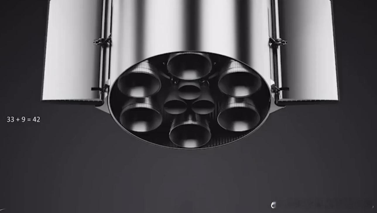 #SpaceX#根据马斯克的说法，星舰将进化到V4版本，上级将配备9台猛禽发动机（目前6台），全栈共