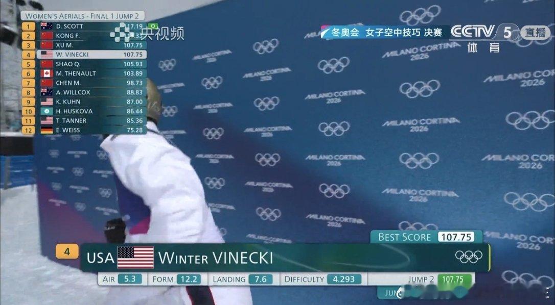 自由式滑雪女子空中技巧决赛看女子自由式滑雪空中技巧决赛了