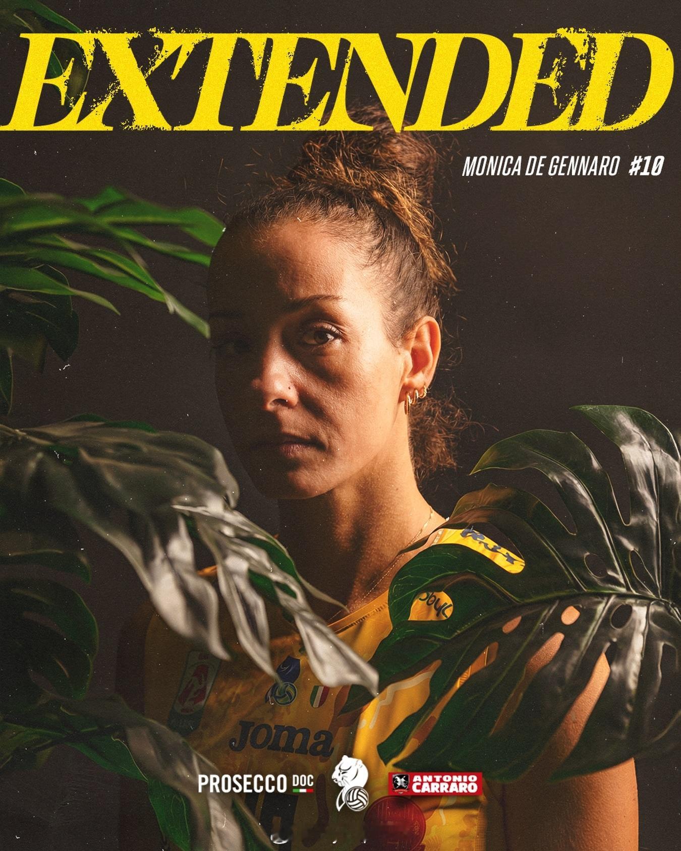 排球转会动态1月23日，科内利亚诺女排宣布与德吉纳罗续约一年。