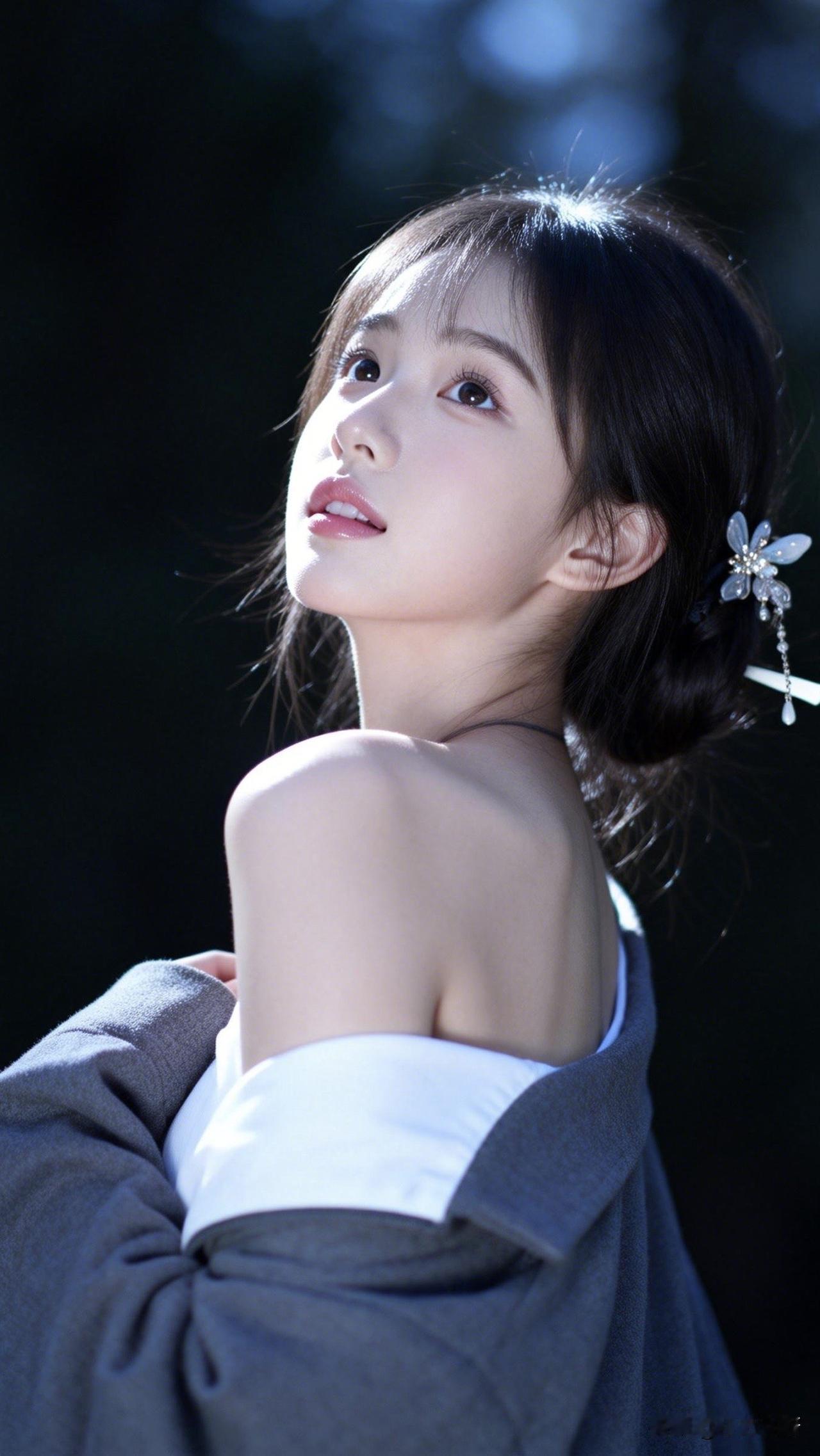 ：此情此景，本尊又想吟诗一首[吐舌头眯眼睛笑]：“花钿美人寒冻冻，一撅一笑似春风；冰瓷玉肌