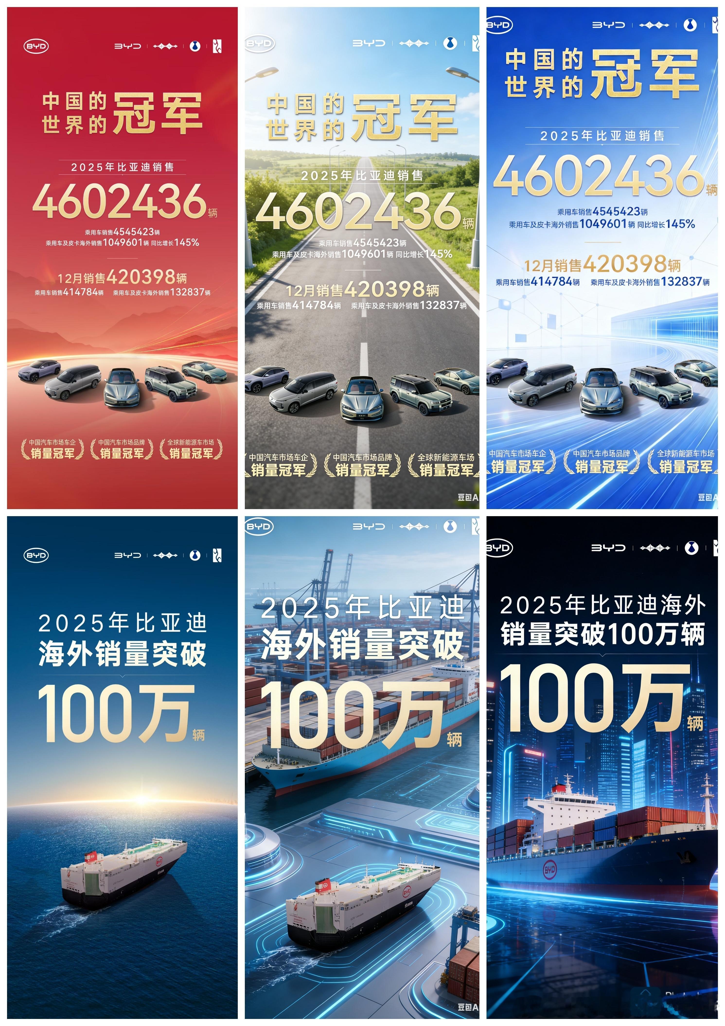 如何评价比亚迪2025年总销量？比亚迪2025年12月销量420398辆，其中，