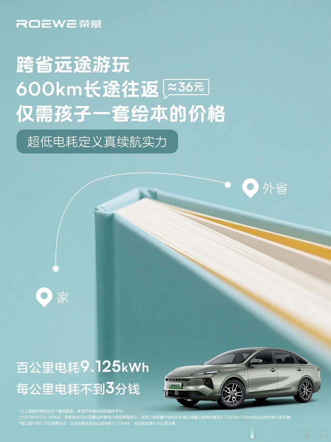 荣威纯电D6，用“真续航”带来“真省钱”！百公里电耗仅9.125kWh，折算下来