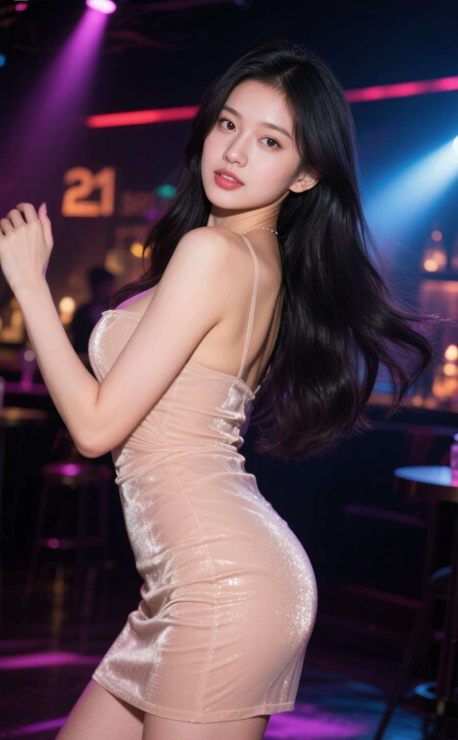 美艳少妇身姿妙，细腰肥臀风情无限好