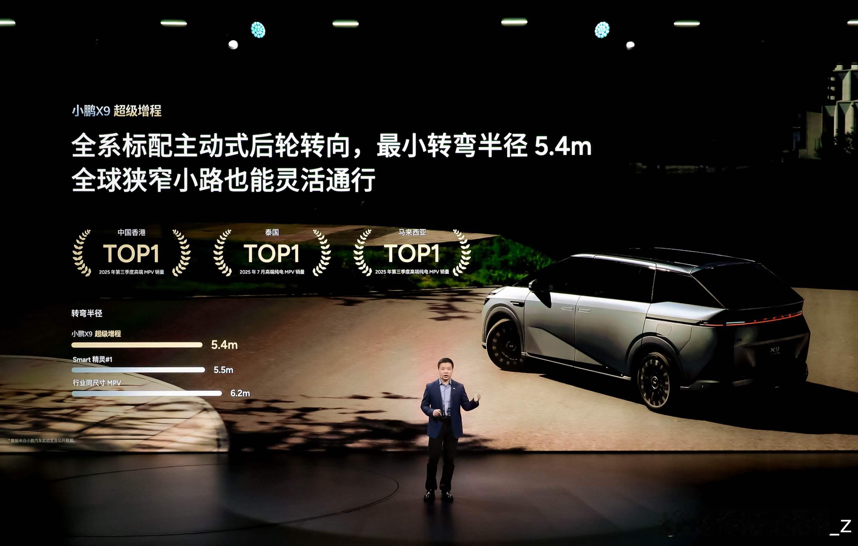 小鹏X9驾驶席同步升级电容方向盘与21英寸全景HUD，通过卫星按键实现便捷操控，