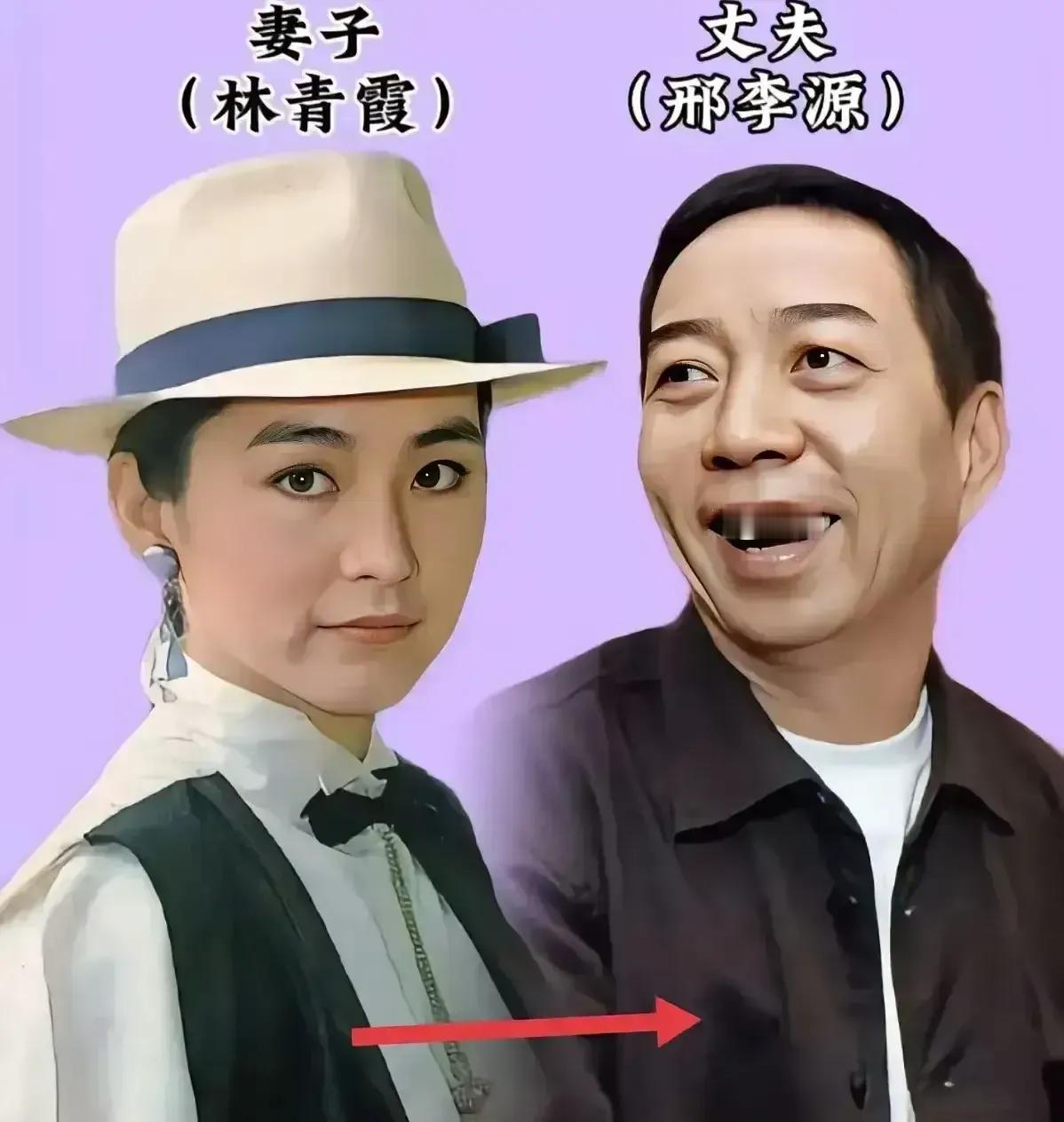 明星夫妻虽然老公长相普通，依然不会影响他们的感情，这些女明星年轻的时候个个长得很