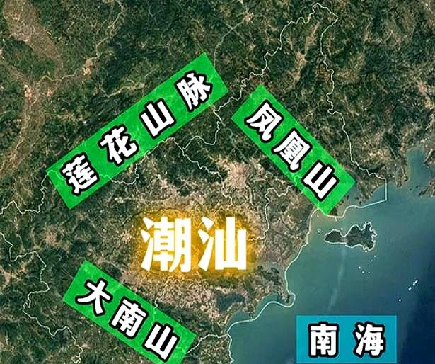 潮汕和厦门这事儿，网友是真会想。有人直接说，地形看着还挺像，都是“三山一盆地一