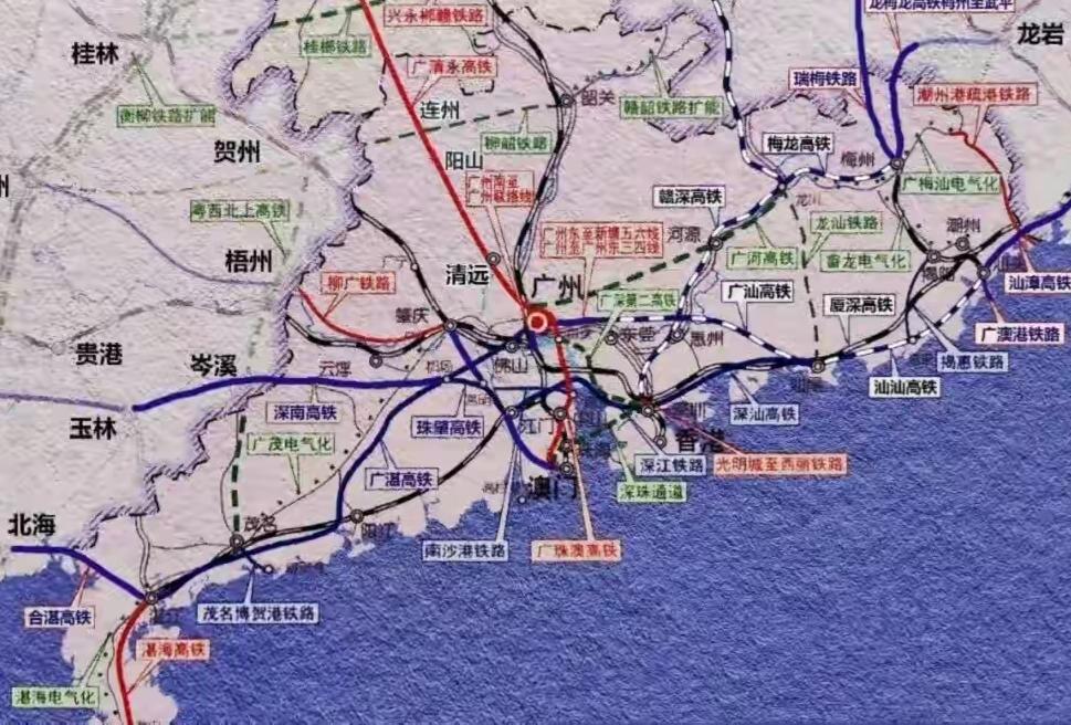 广东高铁新布局：粤东崛起撬动海西与长三角联动2025年底，广东高铁建设将迎来