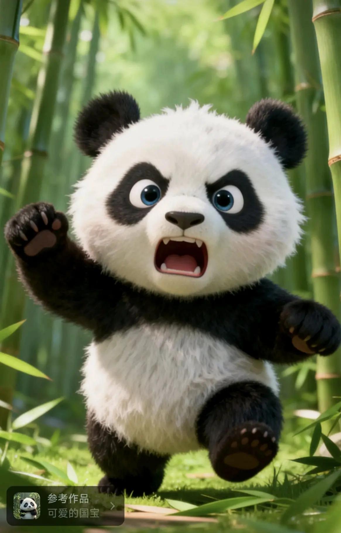 1月10日，四川绵阳中华大熊猫苑上演了惊险瞬间！有游客用手机拍下一段视频，画