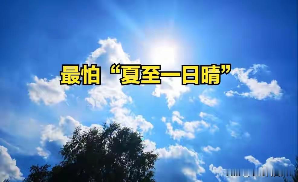 明日夏至，老人说最怕“夏至一日晴”，夏至天晴有啥预兆？了解下夏至，作为二十