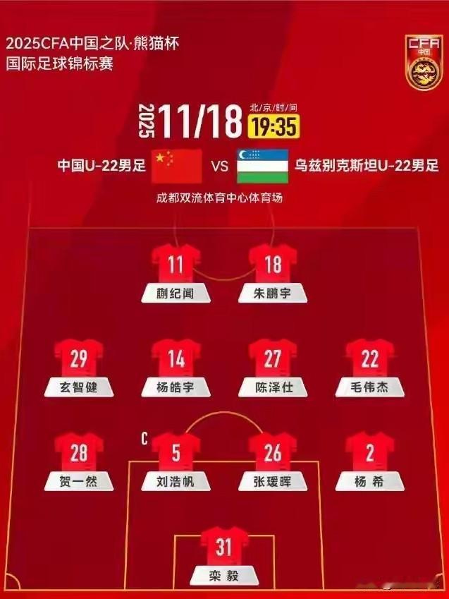 中国国足U22队主教练（安东尼奥）用一场替补球员踢平乌兹别克斯坦U22队赢得本届