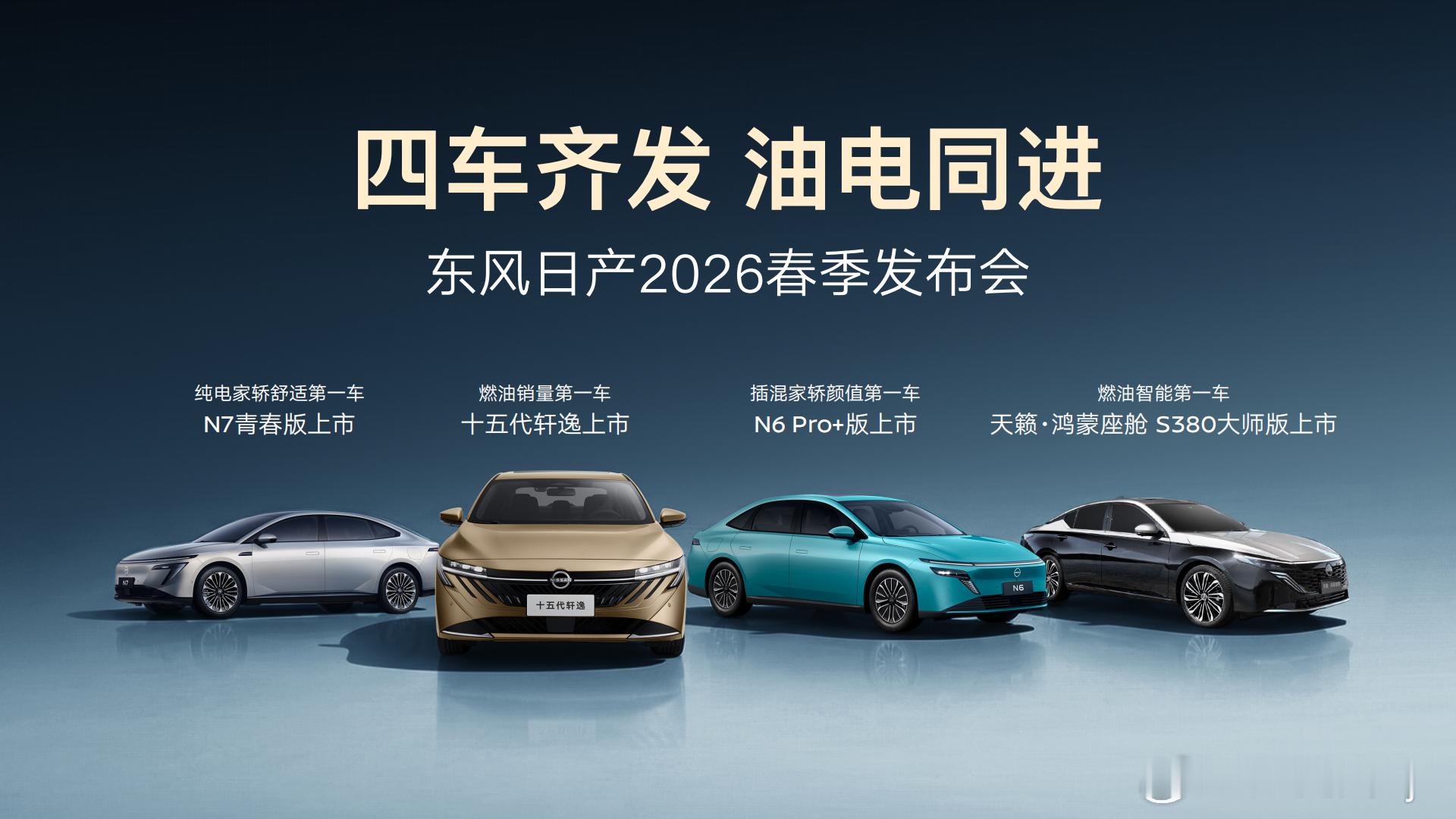 东风日产开年王炸四连发东风日产今天下午一口气上了四款新车，我快速给大家整理下1