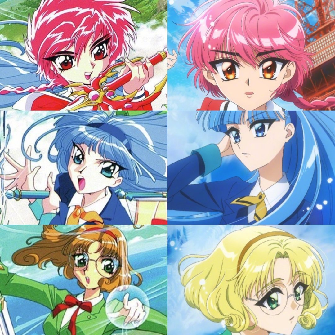 CLAMP《魔法骑士》旧版与新作画风对比​​​