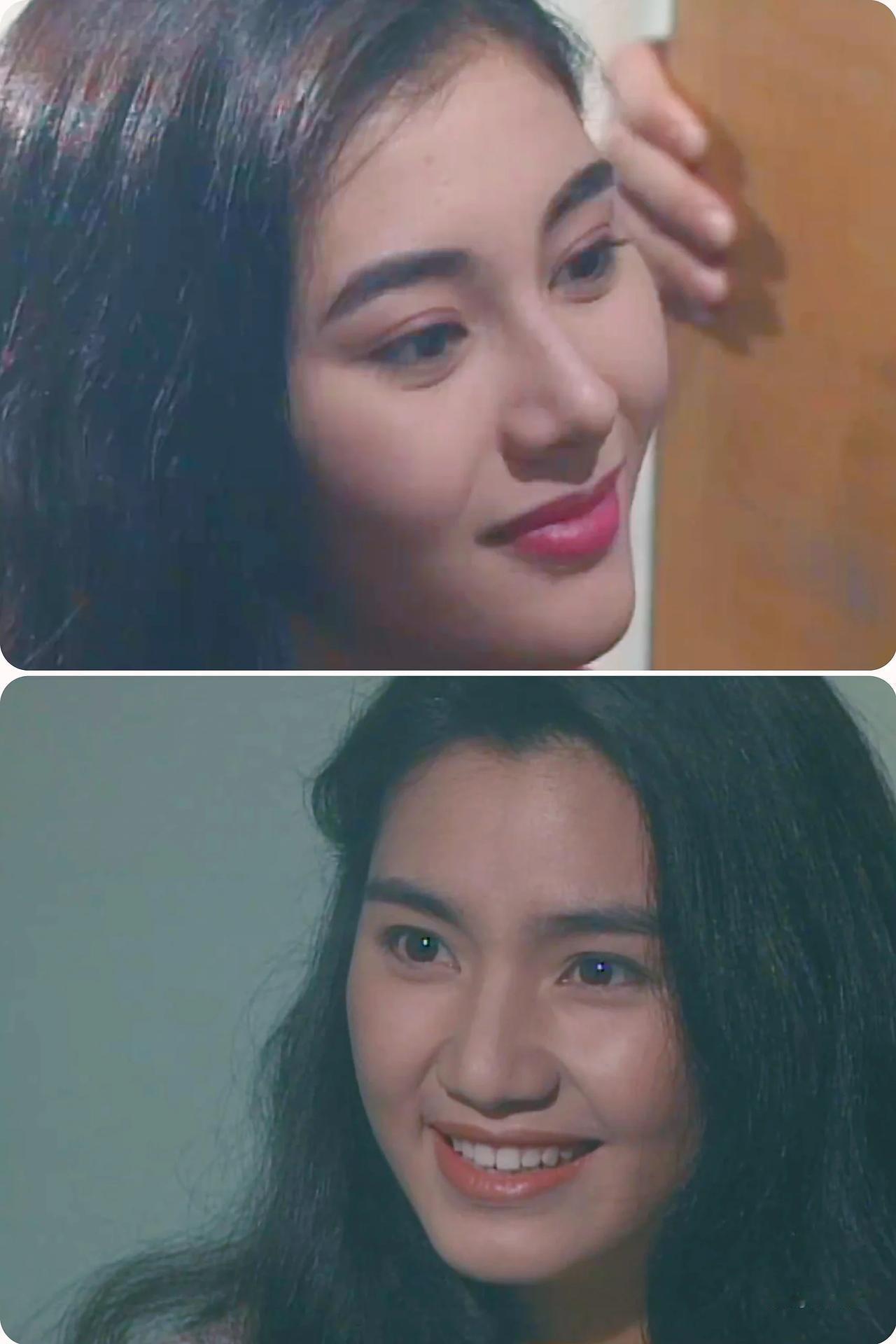 恐怕也只有她们俩可以比美以前只听人说洪欣美，没想到年轻的时候这么美！她拥有圆
