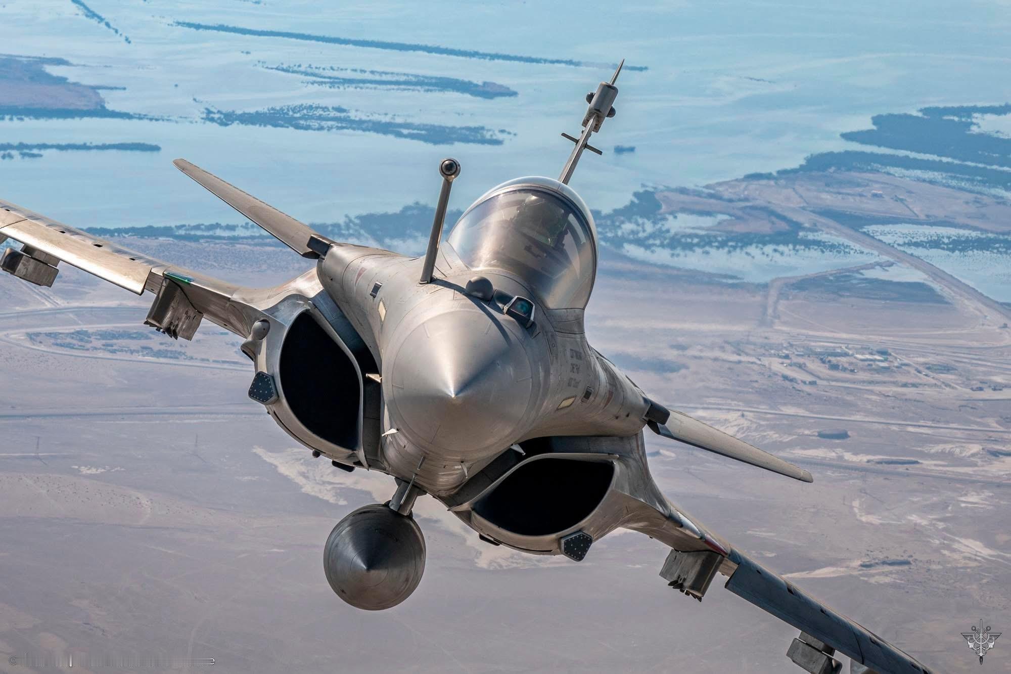 今日阵风法国空天军（AAE）阵风正向视角/迎头空对空（A2A）摄影好图Phot