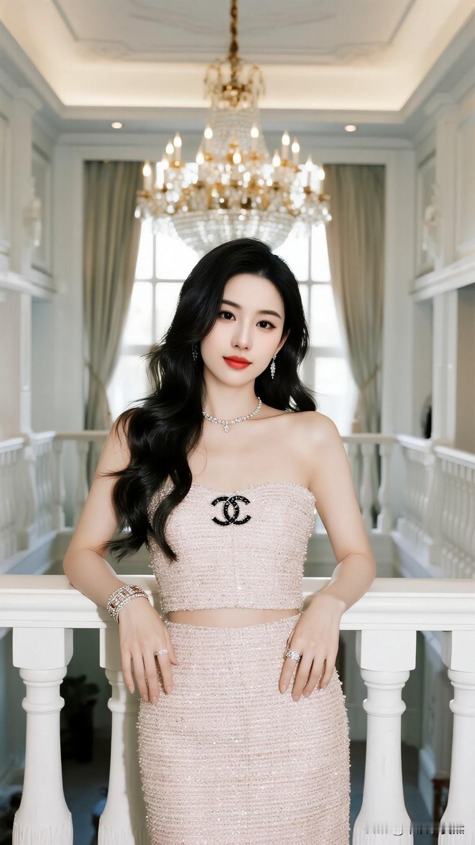 珠光宝气映华堂，美人如玉立中央。时尚女性的代言人，一股惊艳感铺面而来，让人难以忘