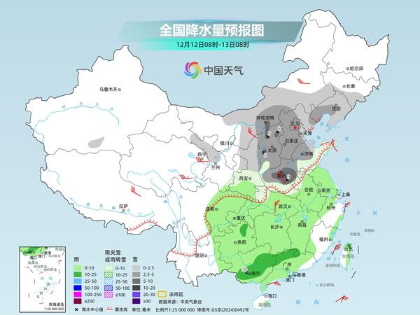 寒潮继续影响! 立冬以来最大规模雨雪上线 局地降温将超10℃