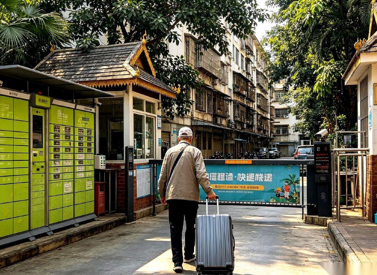 攥着每个月4000块的退休金，辽宁大爷老李把厚羽绒服往衣柜死角一塞，买了一张直飞