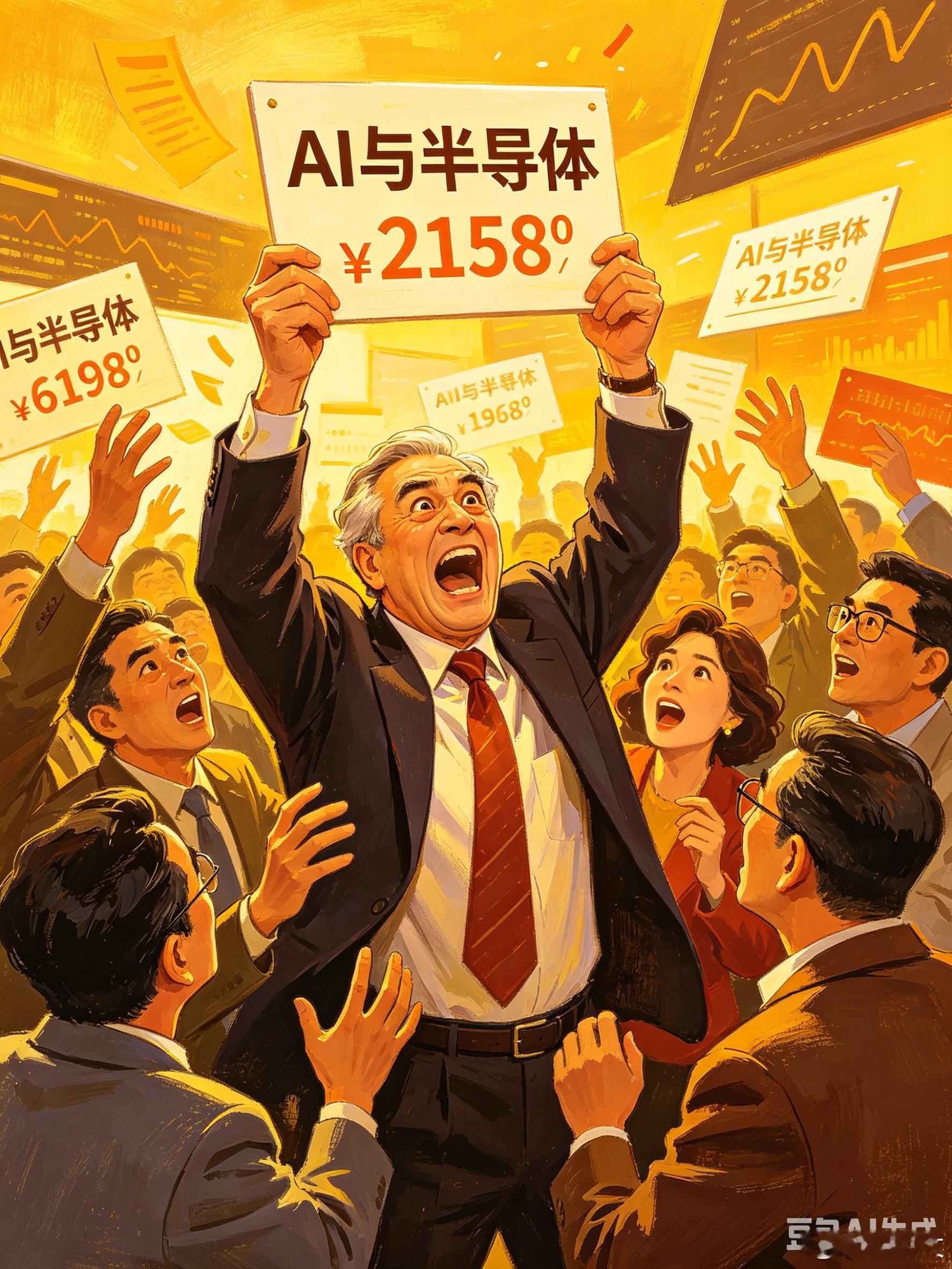 AI科技股牛市是击鼓传花游戏！现在还在发行AI主题投资基金，只能用一个词形容：高