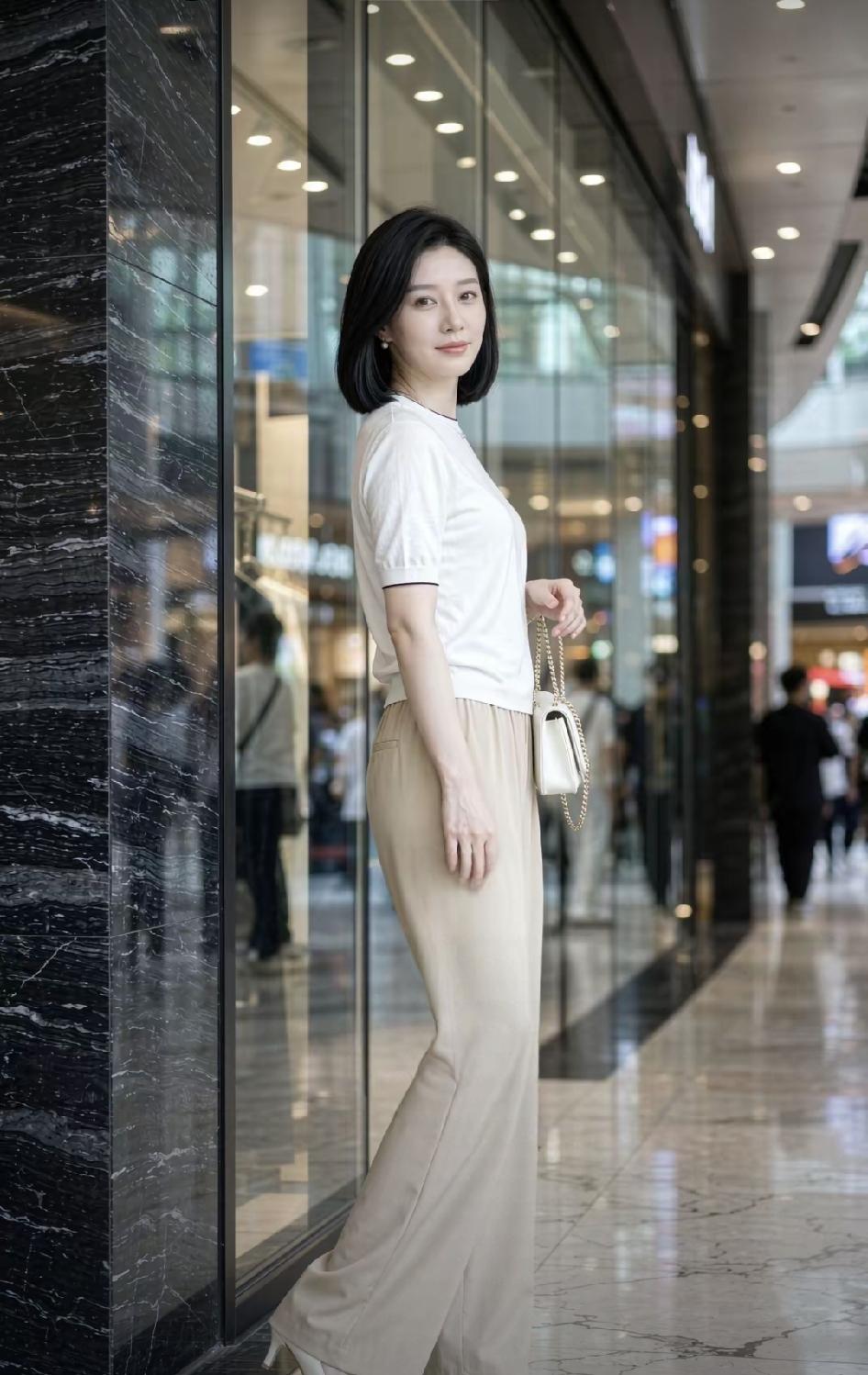 精致感极强的美女，好温柔的眼神，全网最温柔的美女，没人反对吧！