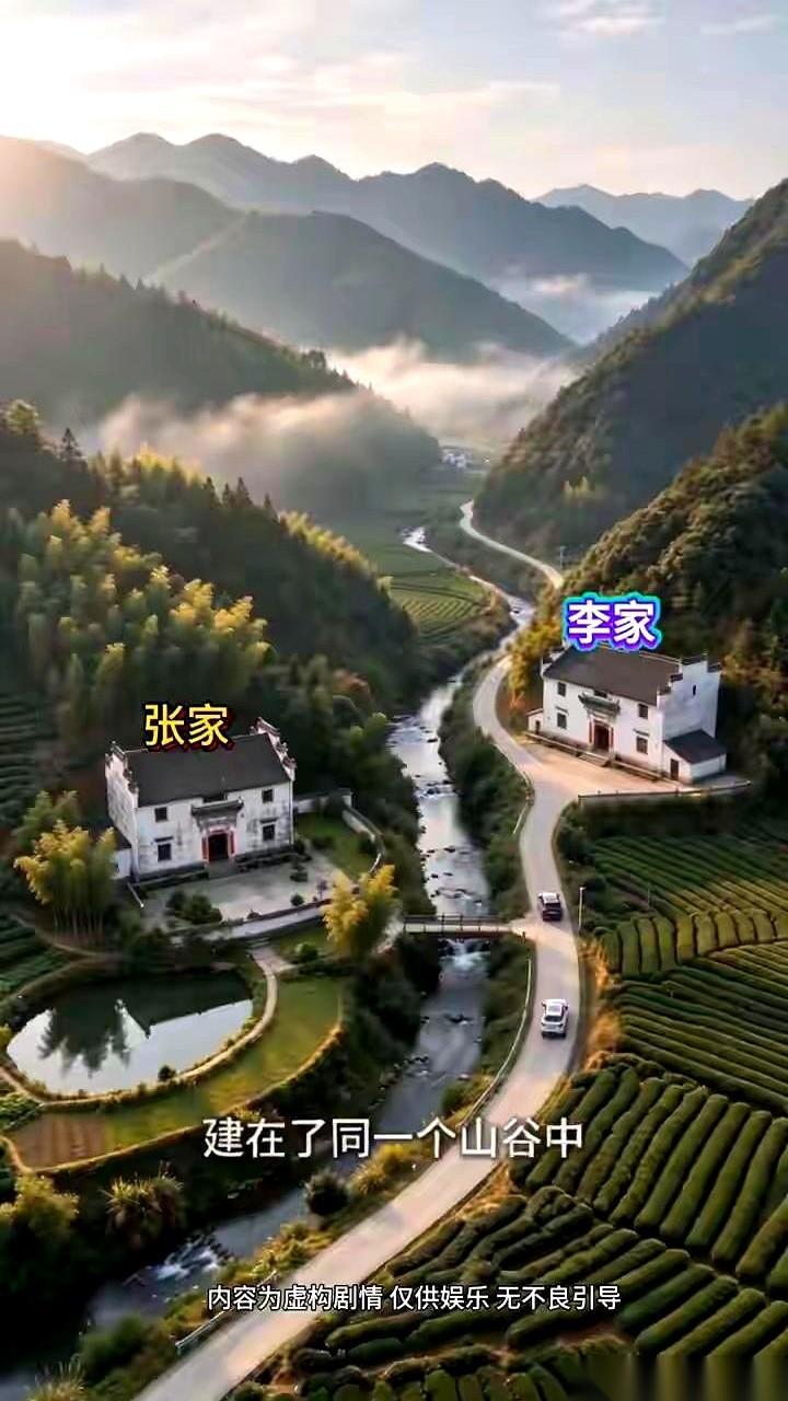 同一道山谷，同一块地皮。老张家现在开着大G回来翻修别墅了，老李家那破平房却长了