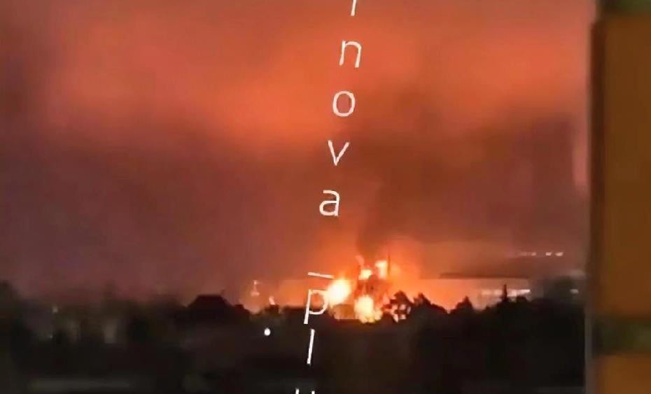 莫斯科停电近在眼前！莫斯科州沙图尔斯基格雷斯遭到袭击：火势如此猛烈，仿佛乌克兰