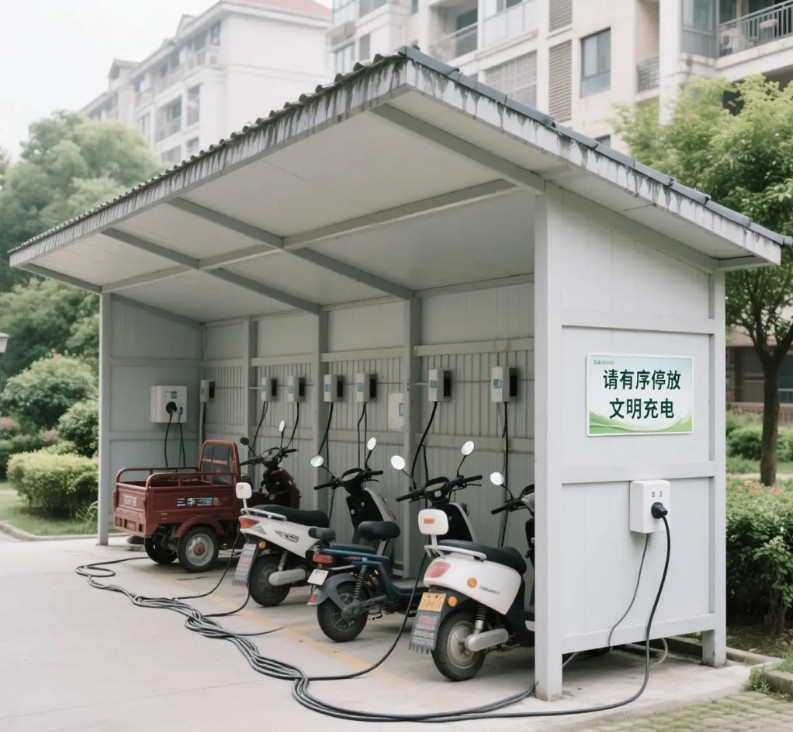 小区二轮三轮电动车公共充电桩收费管理混乱的原因充电服务费的市场化调节，是导致电