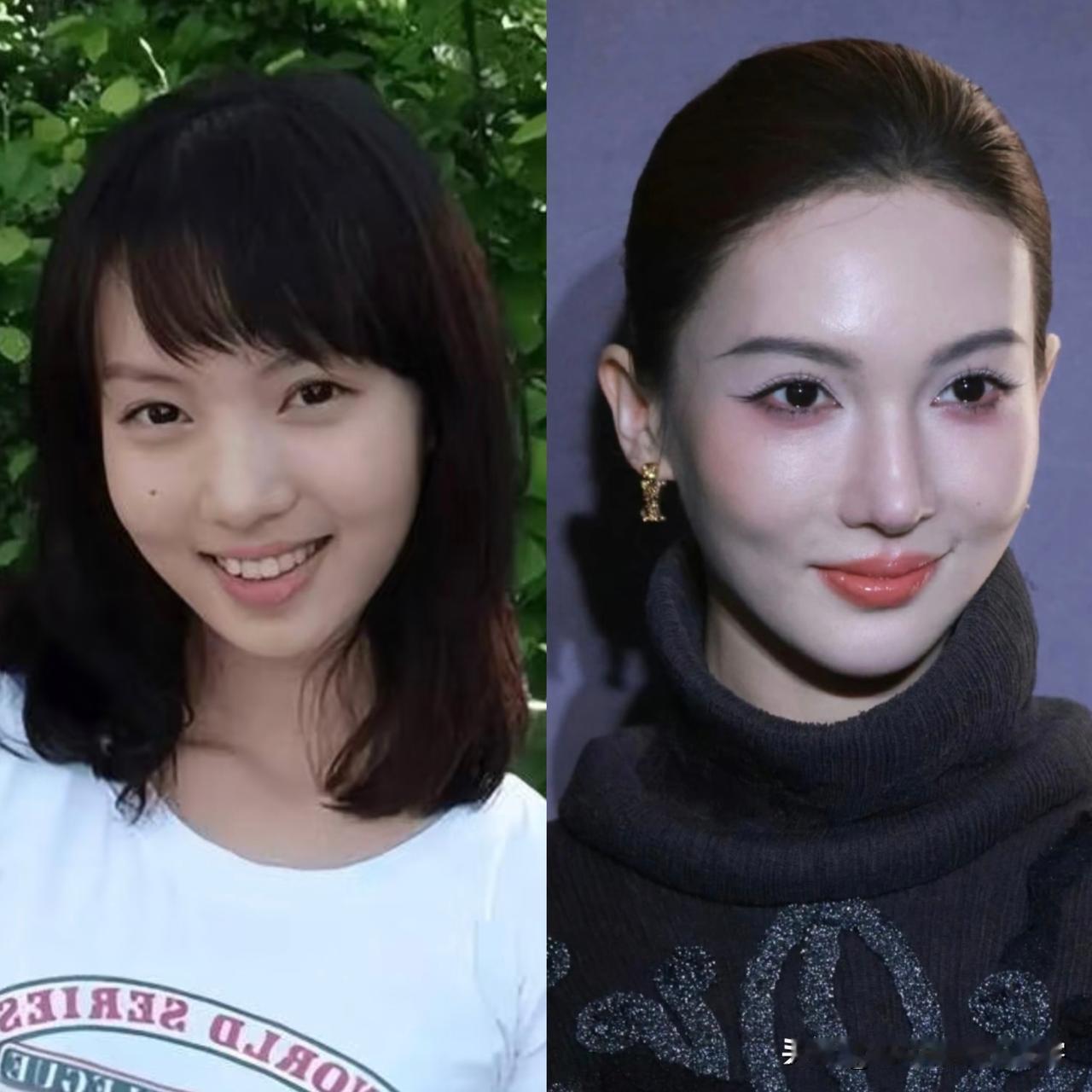 岁月是把杀猪刀，突然发现，多年前的金晨，纯素颜，羞答答的，让人心动，现在的她