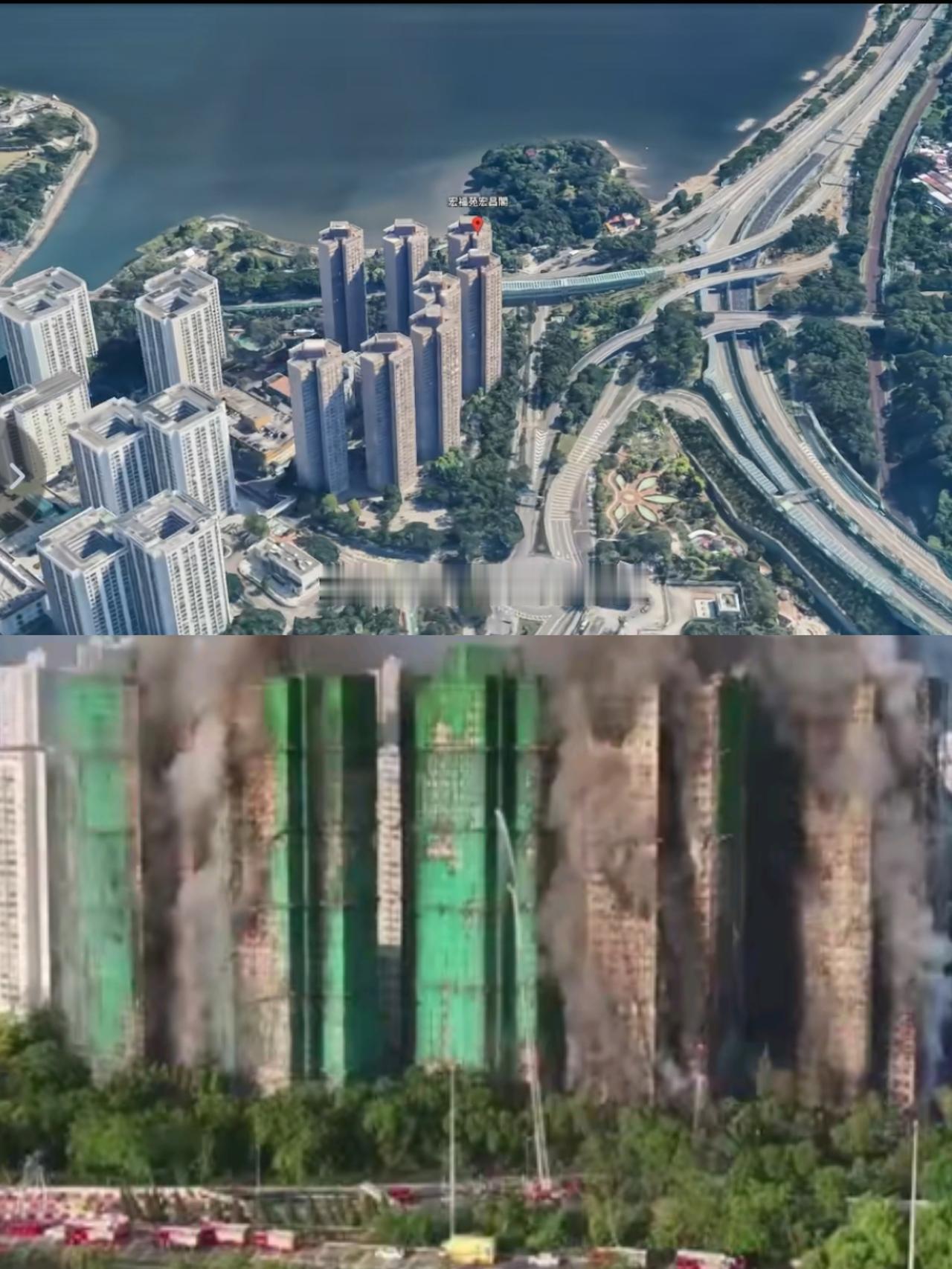 我深查了一下大埔宏福苑才知道消防人员有多难宏福苑小区8栋全都是小小户型，作为