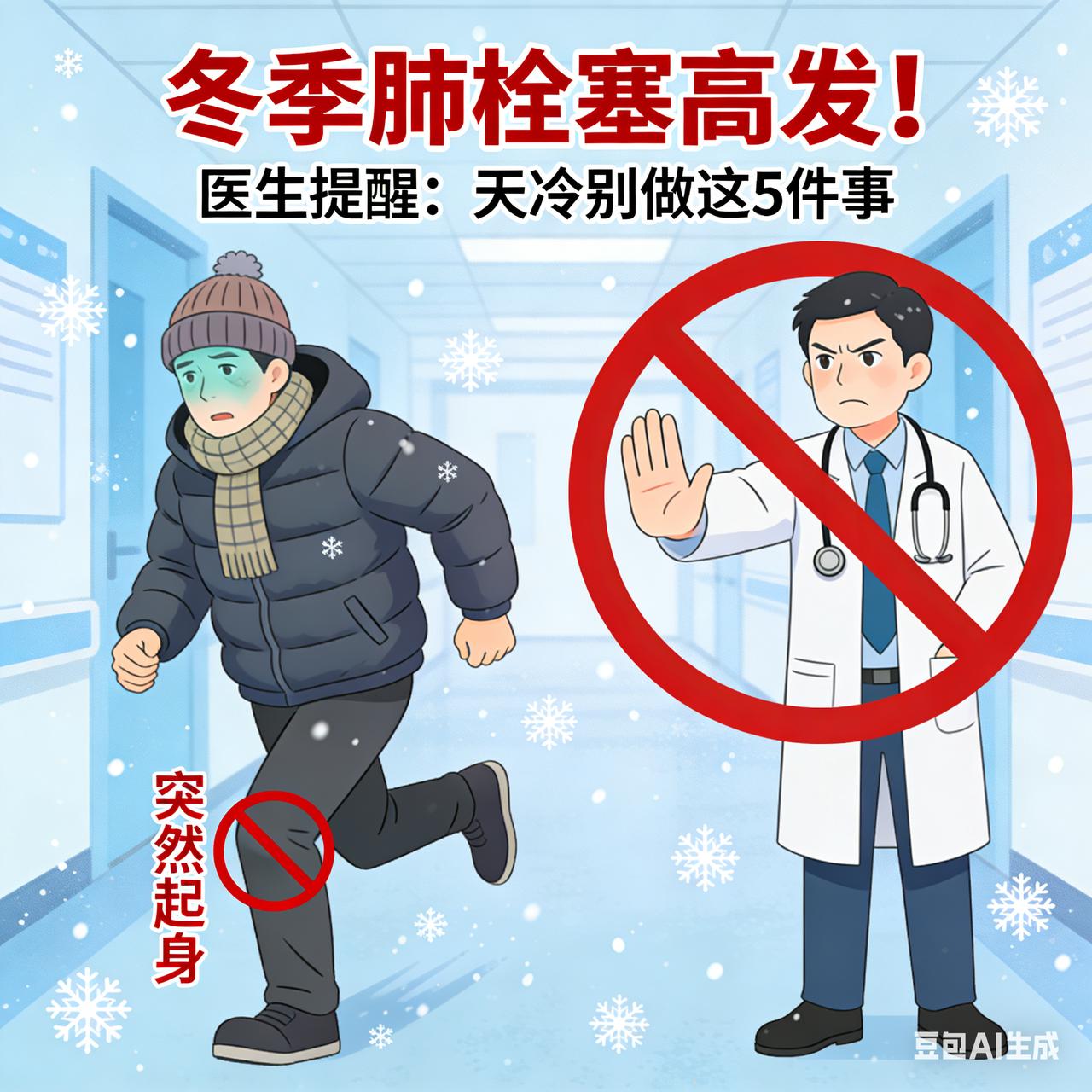 冬季肺栓塞高发！医生提醒：天冷别做这5件事这是一篇为你深度定制的**“核弹