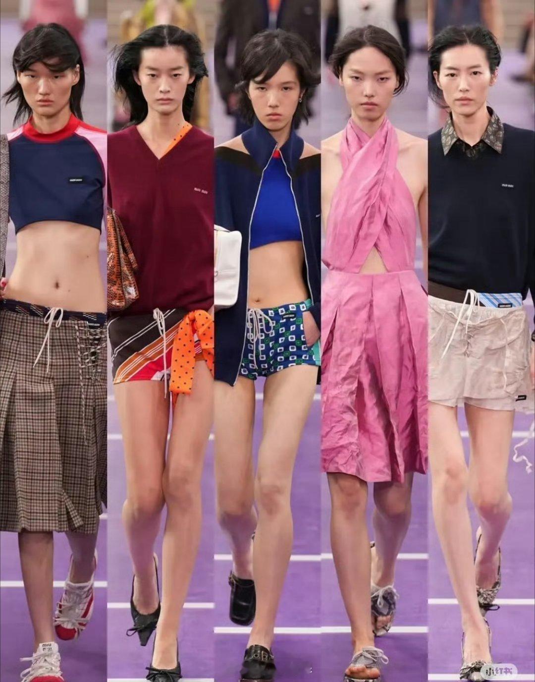 Miumiu新一季的衣服，其实miumiu的衣服都挺普通的，所以要靠气质很好的人