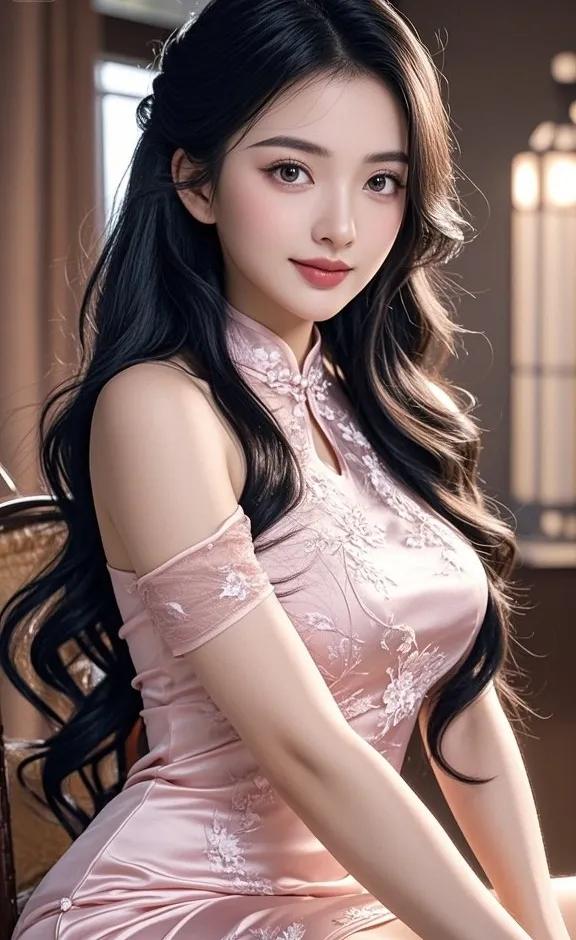 优雅旗袍，东方美人，韵味十足