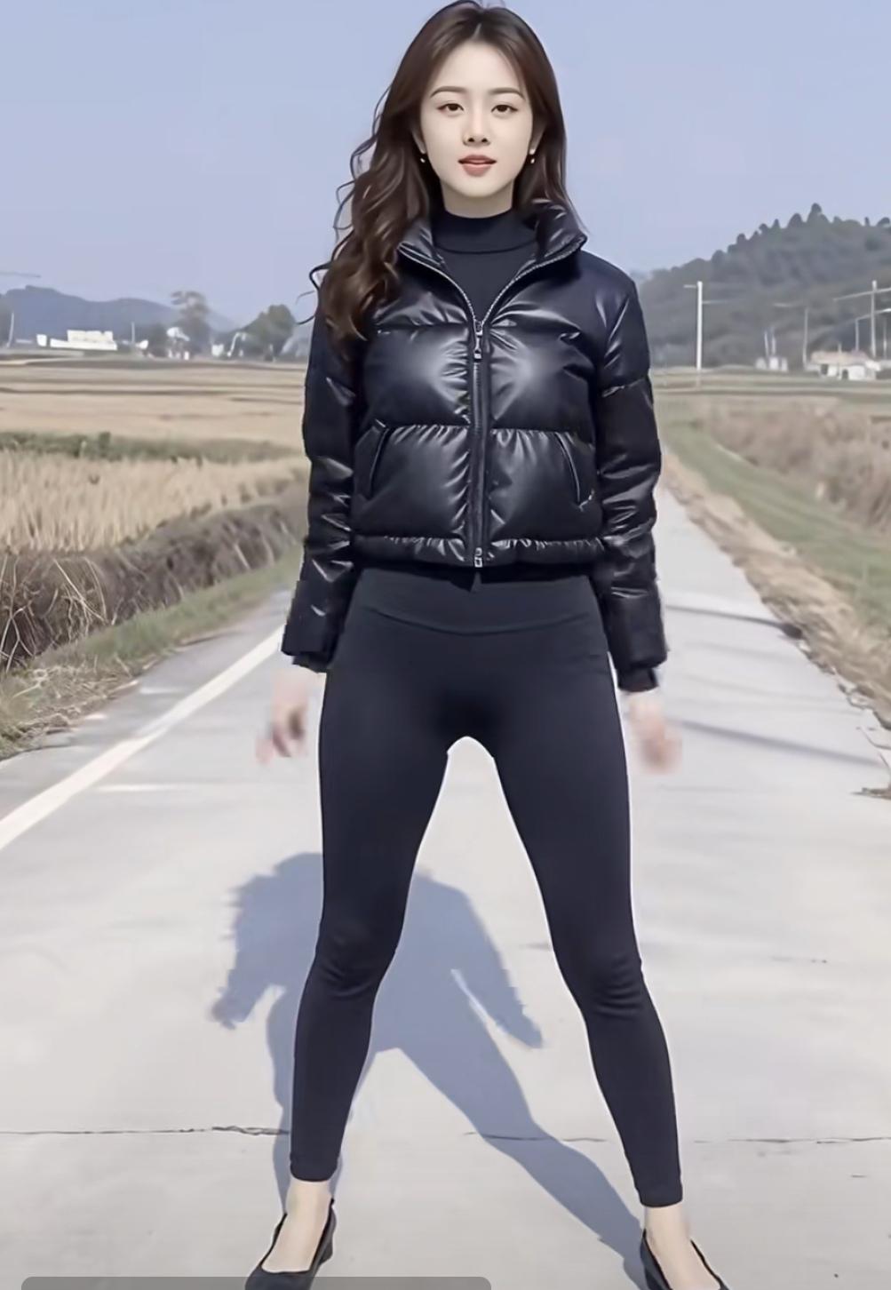 会翻筋斗的美女。