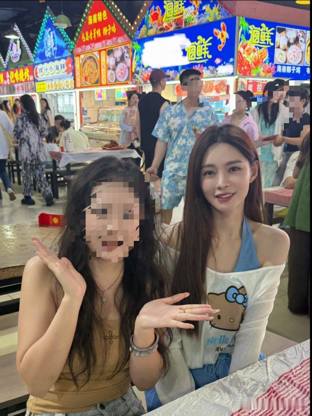 沈梦辰线下也太美了吧！本人好瘦好高好白！