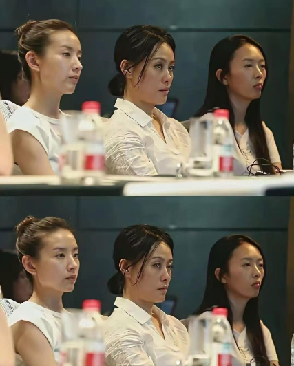 拍如懿传的时候，剧组给演员上历史课，交代故事背景，女演员全部全素颜，从这几张当时