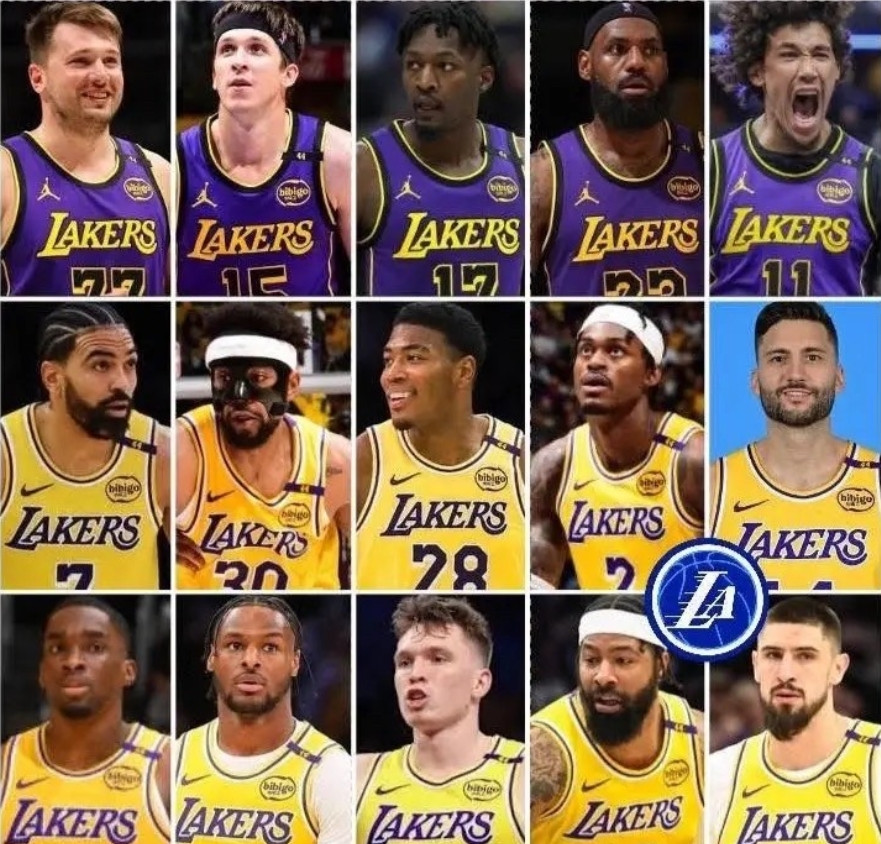 八村垒恐祸从口出啊美媒体LakeShowYo在社交媒体上晒出一张湖人全员的照