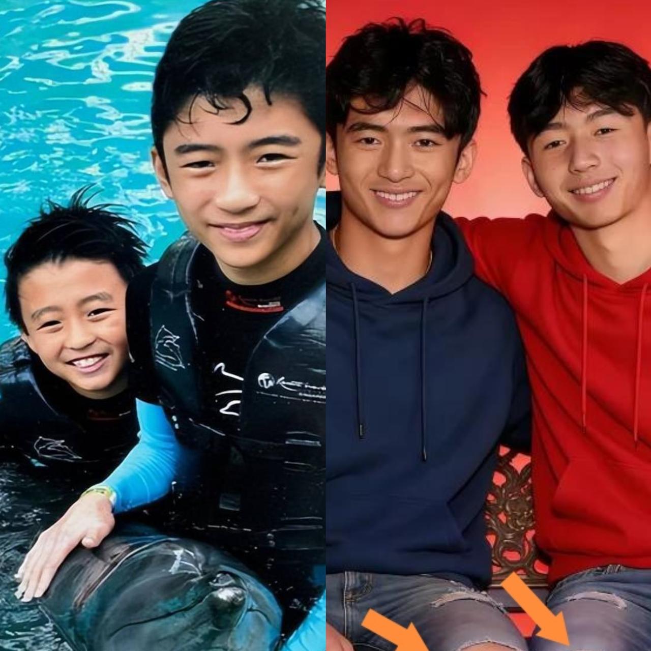 突然发现，谢霆锋和张柏芝的大儿子谢振轩，现在真的比弟弟谢振南更帅气、更抢眼了！