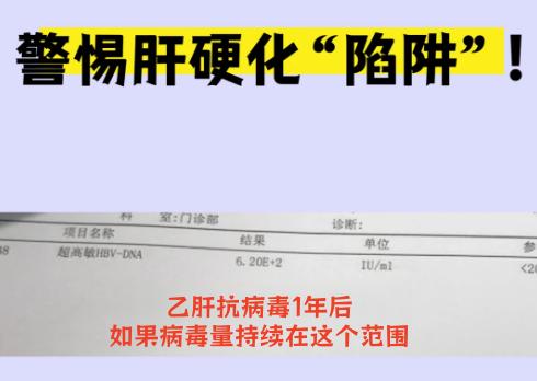 乙肝患者注意！病毒量长期在这个范围，更容易肝硬化⚠️对于乙肝患者来说，抗病毒