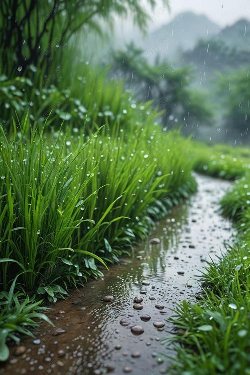 上联：春水春雨春草绿，下联：夏荷夏风夏涟清，下联：秋山秋露秋菊黄。