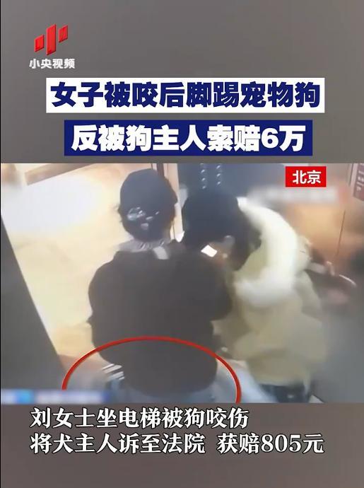 “太吓人了！”北京，一女子等电梯下楼，可电梯门打开后，狗主人却以自己牵着狗为由，